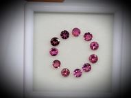 Pink tourmaline set 11 pcs. 3.6-3.8 mm 2.09 ct