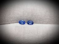 Blue sapphire pair 0.52 ct 5x3 mm