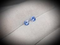 Sapphire pair 0.92 ct 4.5 mm