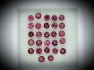 Pink tourmaline set 27 pcs. 3.6 mm 4.73 ct