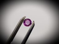 Unheated round pink sapphire 0.56 ct 5 mm