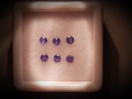 Alexandrite set 6 pcs. 0.44 ct 2.6 mm