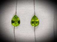 Peridot pair 4.87 ct 11x8 mm