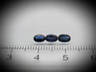 Blue sapphire set 0.99 ct 5х3.2 mm