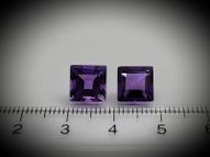 Amethyst pair 4.70 ct 8х8 mm