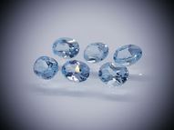 Blue topaz set 8.98 ct 8х6 mm